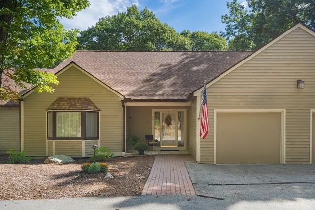 a backyard of a house