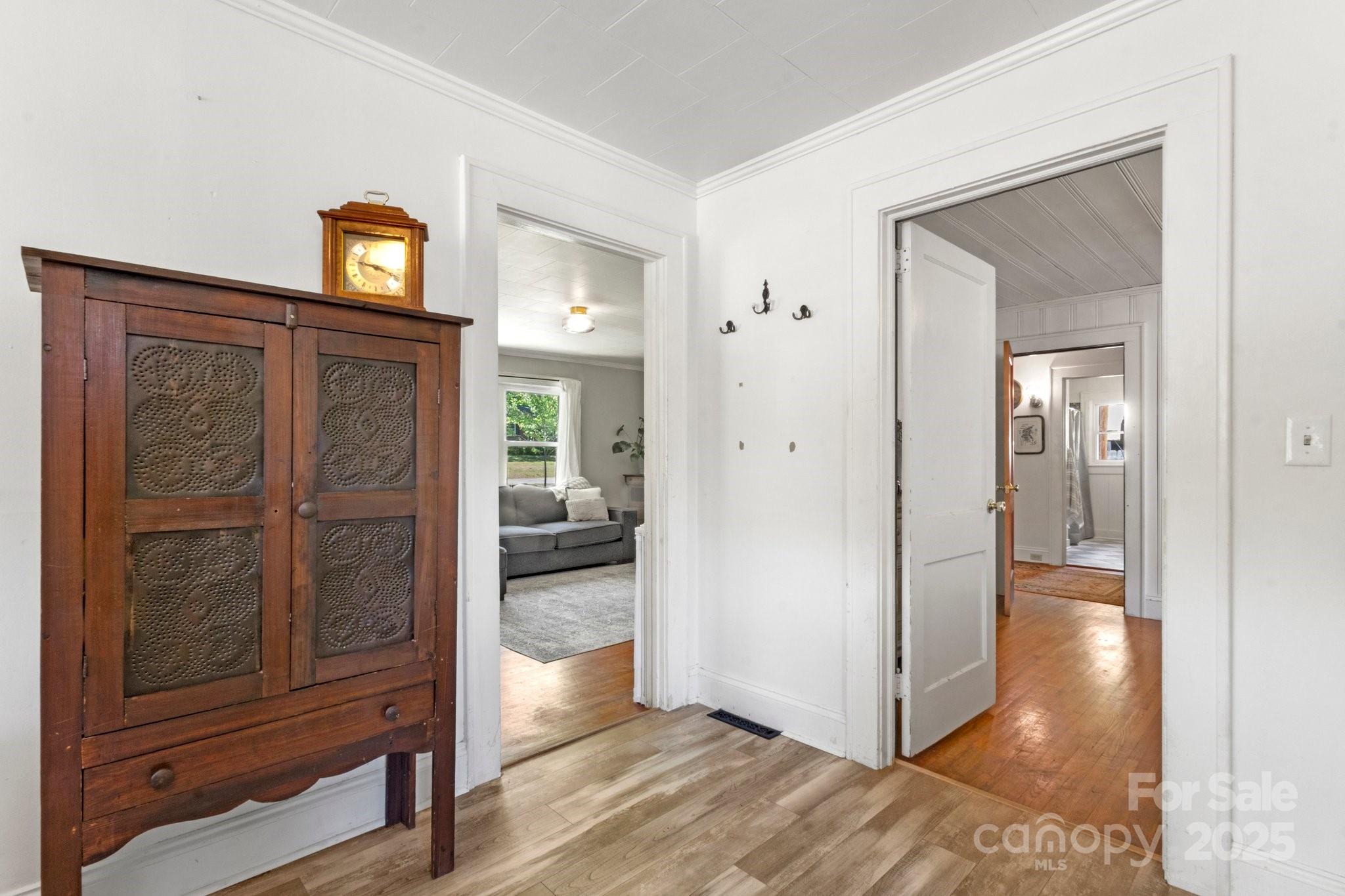 300 Cook Street Kannapolis, NC 28083 - Photo 16 of 40 a view of a hallway view with wooden floor and closet