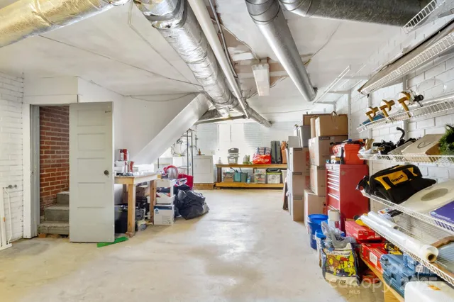 a view of storage and utility room