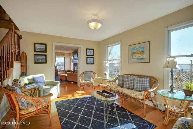 a outdoor living space with furniture