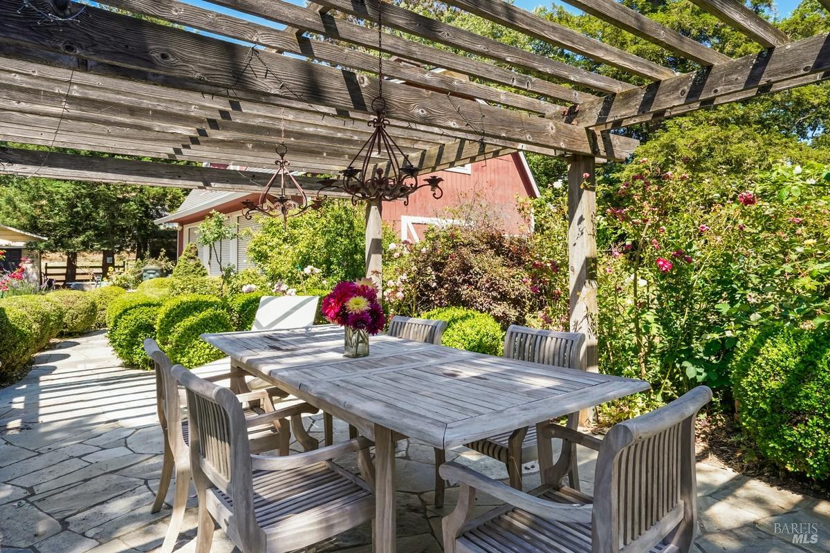 1846 Indian Valley Road, Unit A Novato, CA 94947 - Photo 45 of 45 a table and chairs in a patio