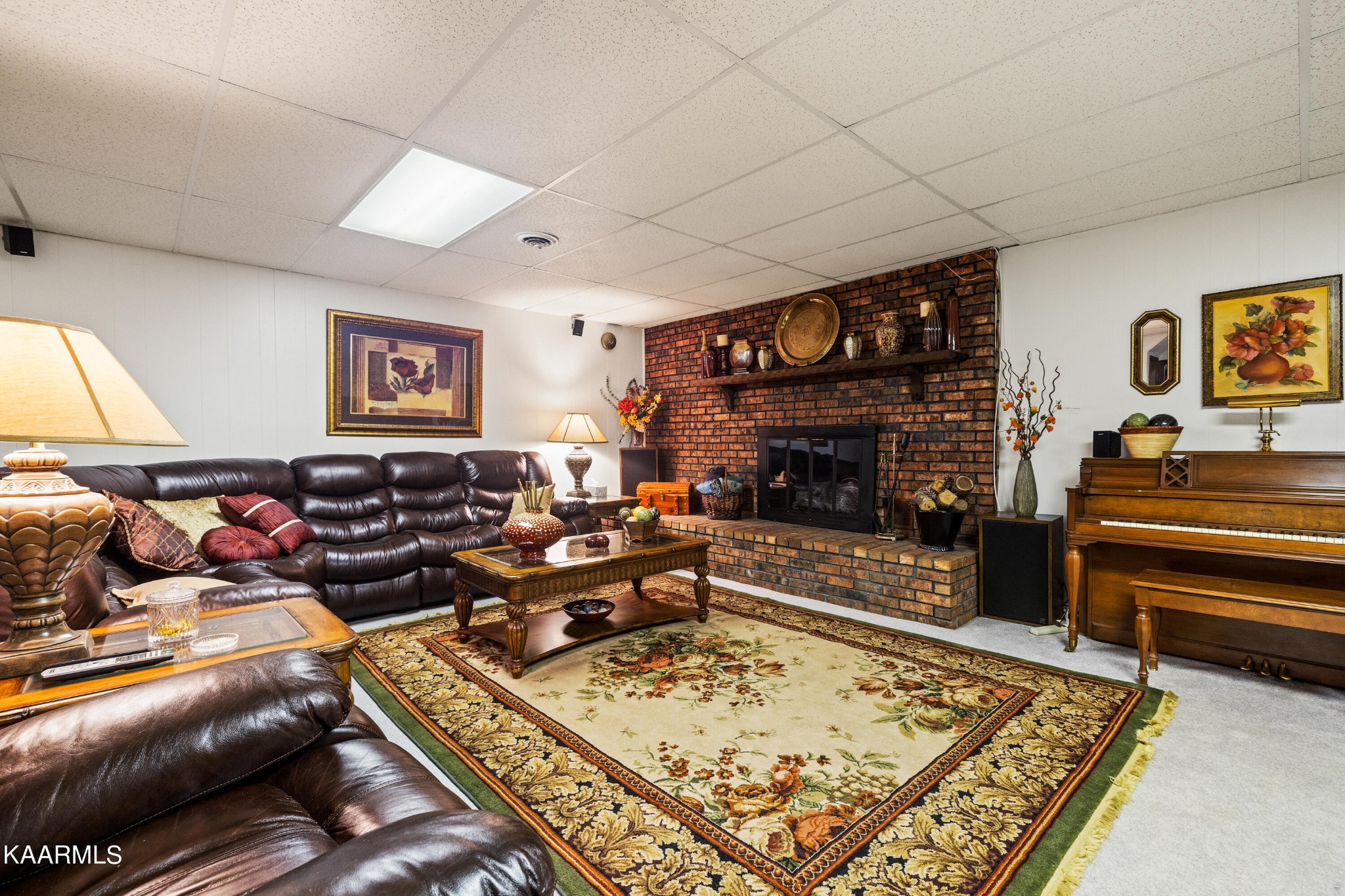 242 Mountain View Drive Rutledge, TN 37861 - Photo 21 of 28 a living room with furniture and a fireplace