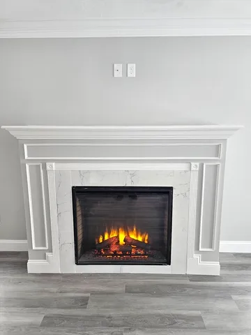 a view of fireplace