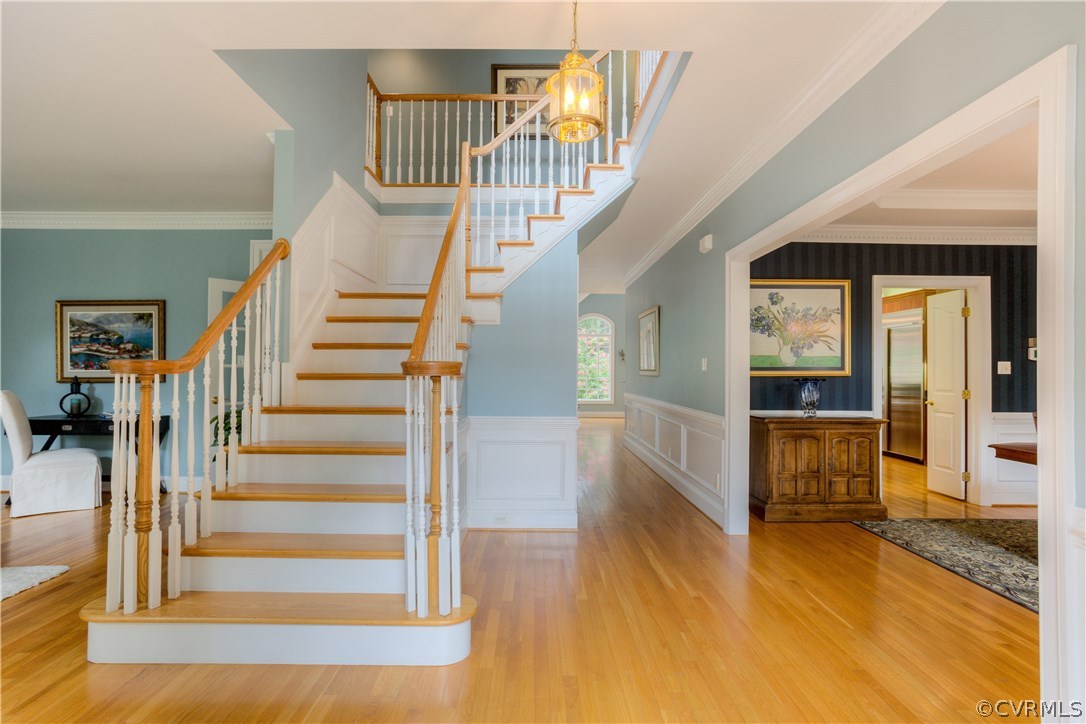 3613 Salles Ridge Court Midlothian, VA 23113 - Photo 2 of 36 a view of entryway and hall with wooden floor
