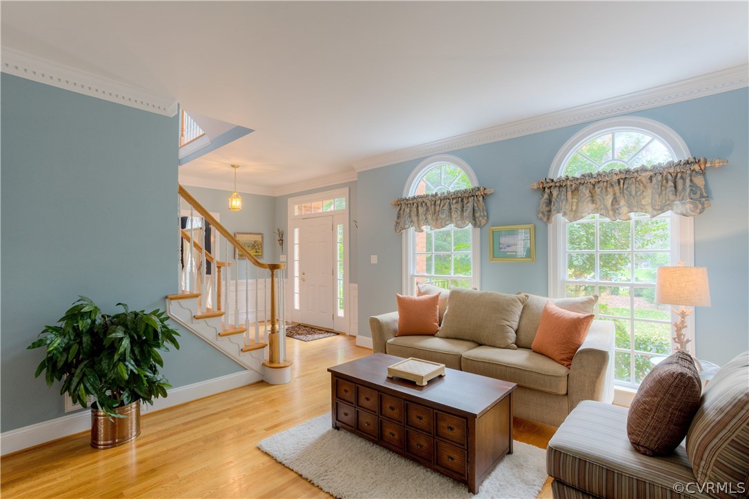 3613 Salles Ridge Court Midlothian, VA 23113 - Photo 5 of 36 a living room with furniture and a large window