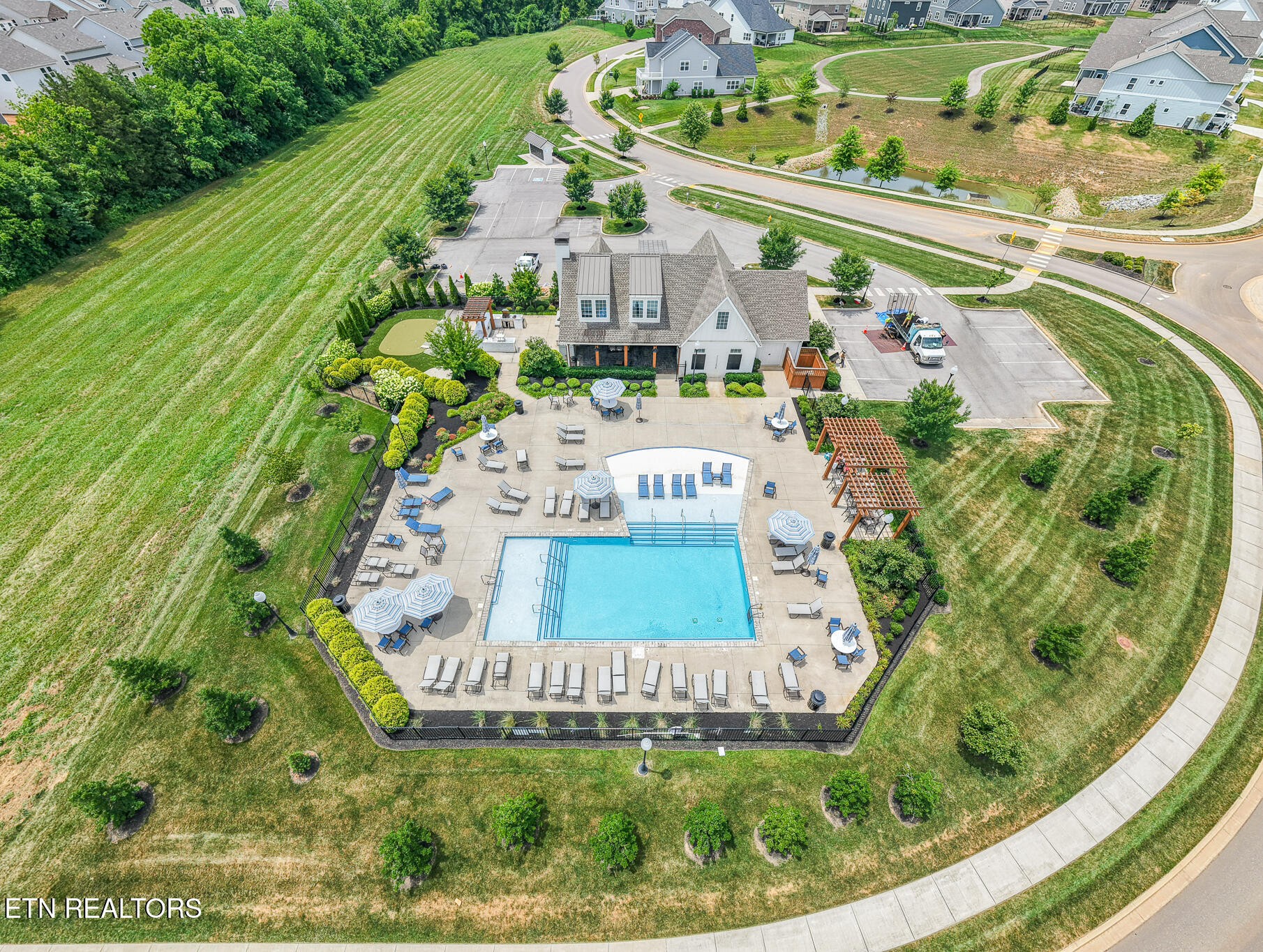 423 Ivey Farms Road Knoxville, TN 37934 - Photo 14 of 20 a aerial view of a swimming pool