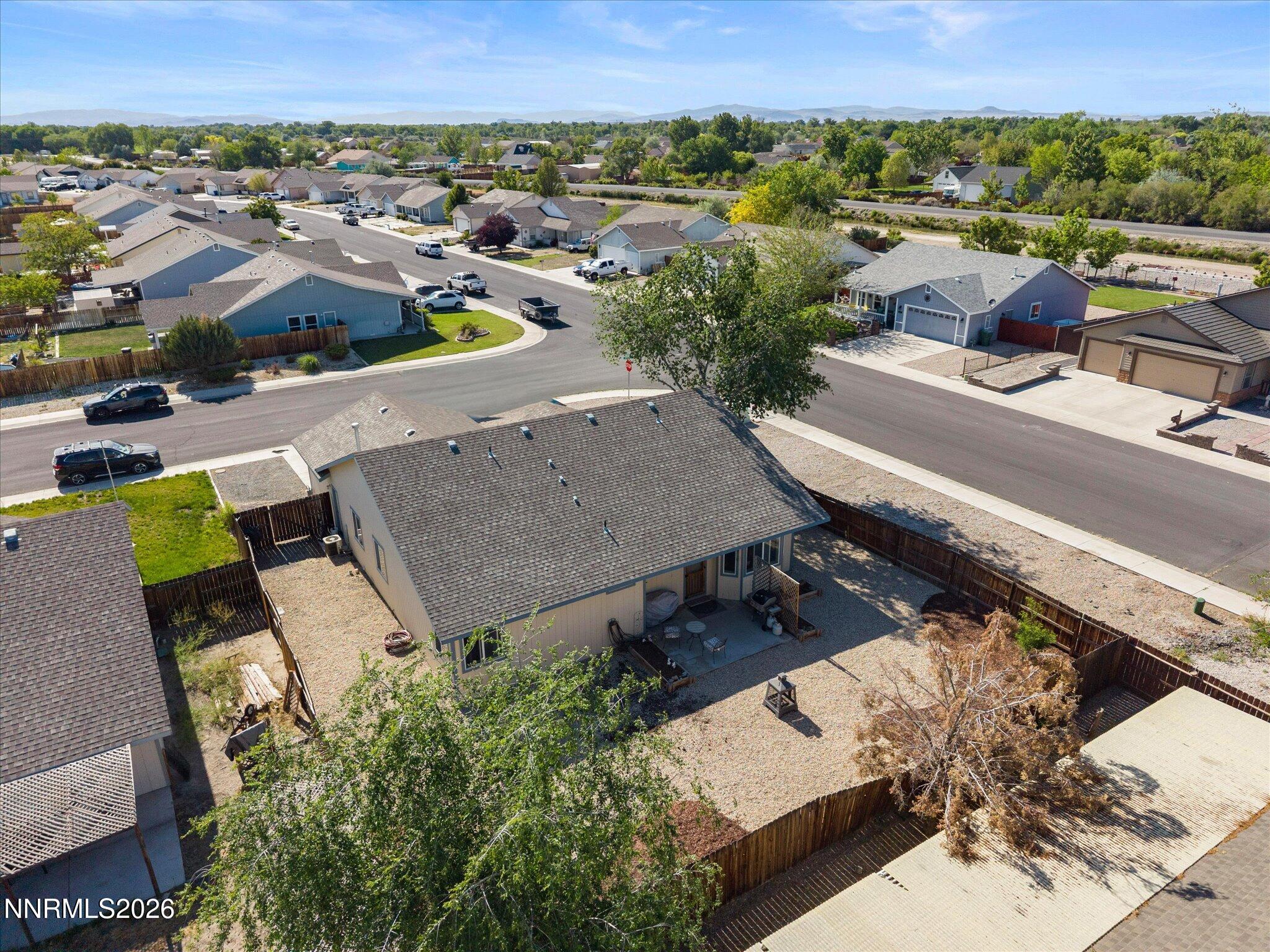 894 Timothy Way Fallon, NV 89406 - Photo 35 of 44 Overhead view of back yard and streets