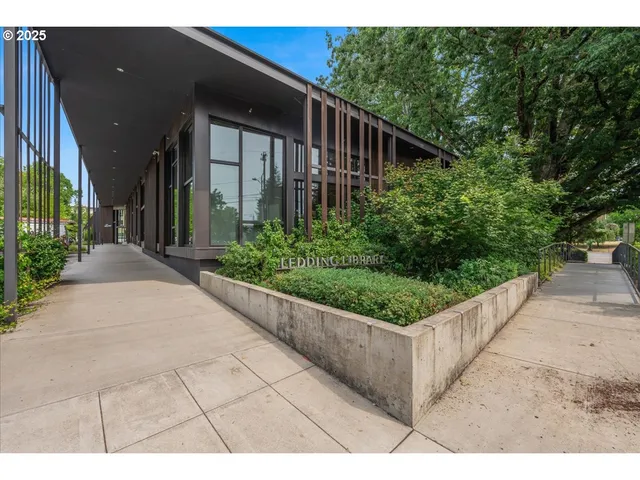 a view of outdoor space with a garden