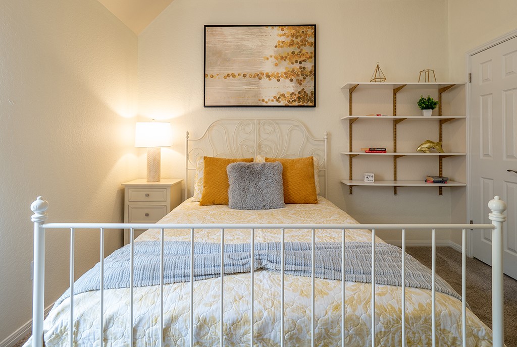 8007 Isaac Pryor Drive Austin, TX 78749 - Photo 30 of 38 a bedroom with a bed and a window