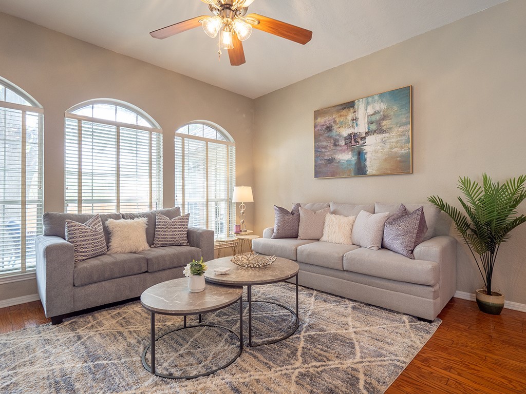 8007 Isaac Pryor Drive Austin, TX 78749 - Photo 6 of 38 a living room with furniture and a large window