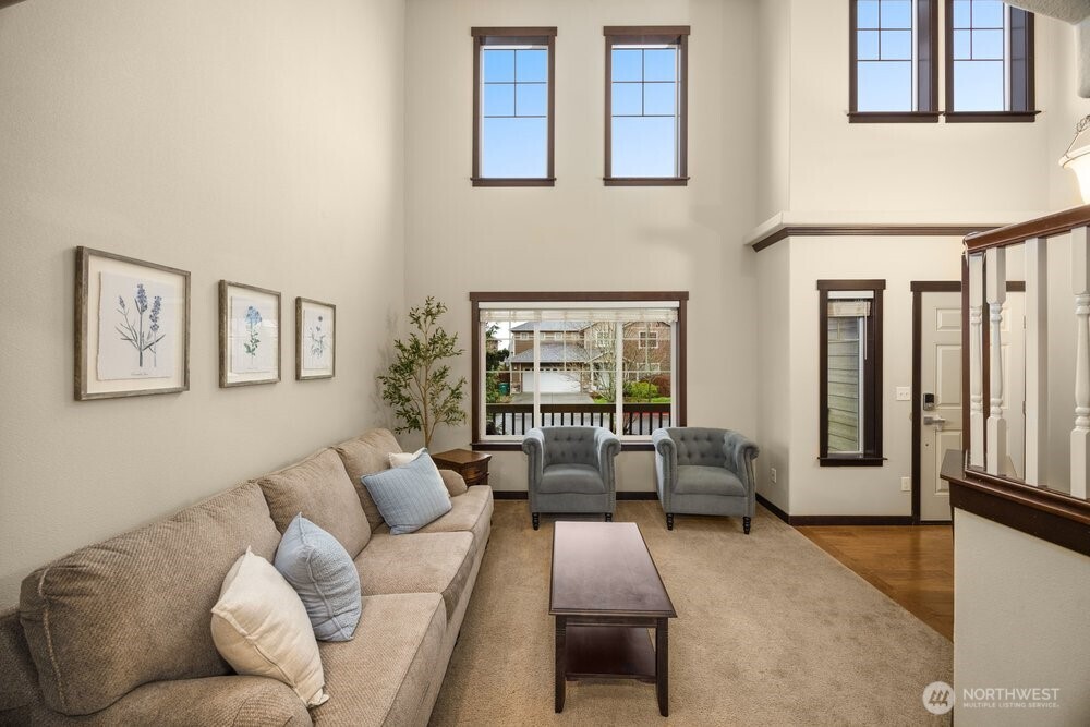 424 Barry Loop Mount Vernon, WA 98274 - Photo 3 of 23 a living room with furniture or couch and a large window