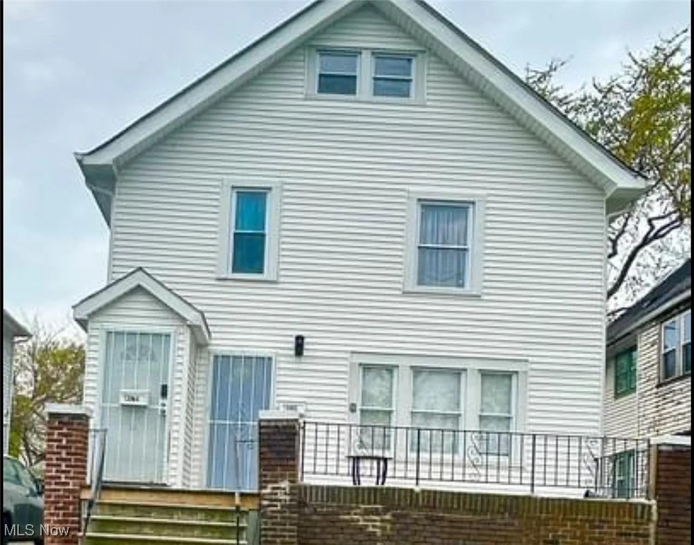 View of rear view of property