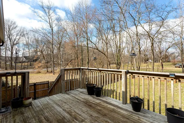 a backyard of a house