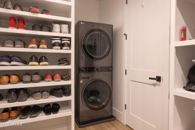 front view of a brick house with an outdoor space