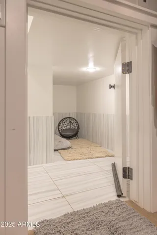 a view of an empty room