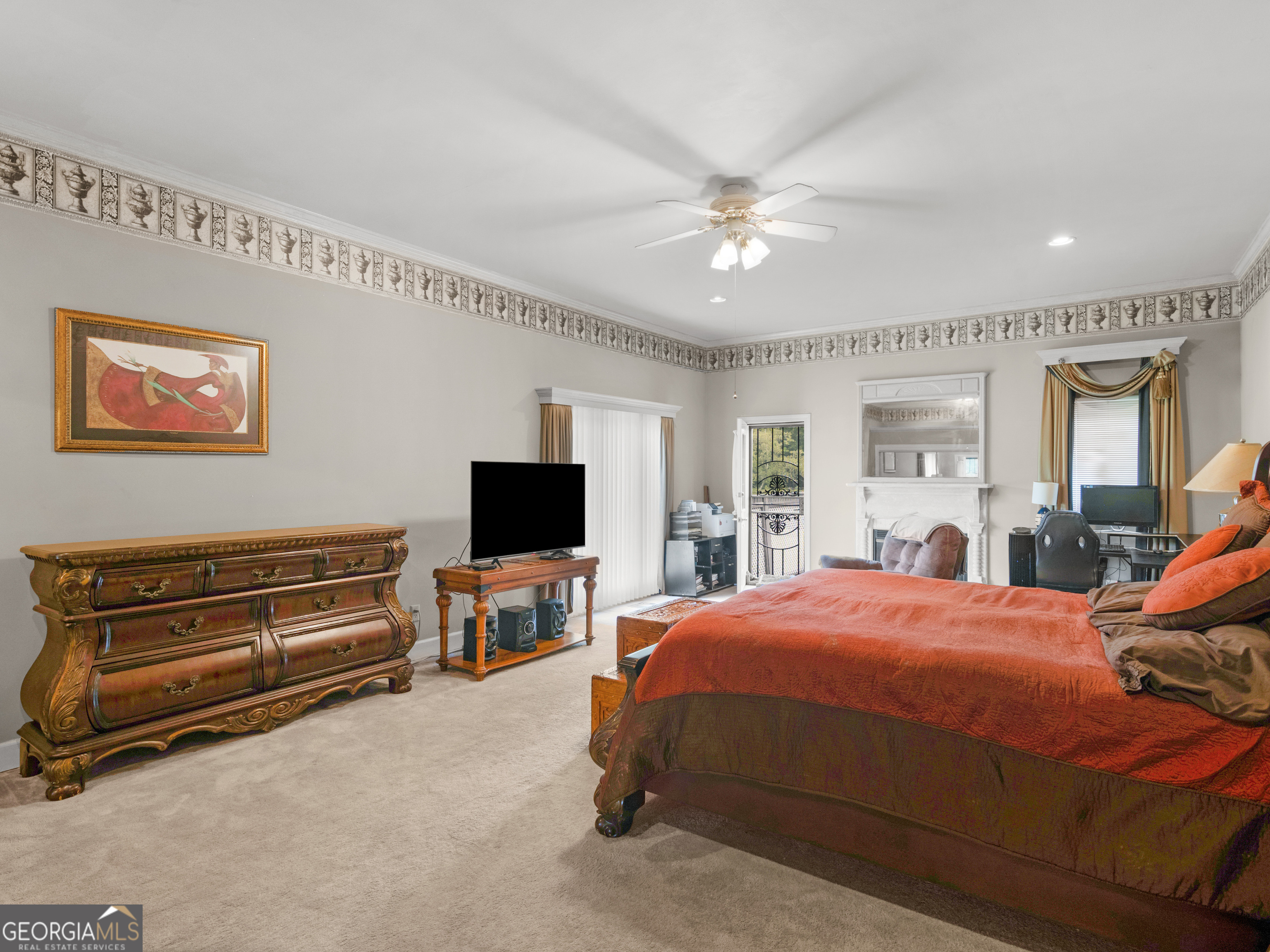 474 North Rover Road Williamson, GA 30292 - Photo 25 of 89 a bedroom with a bed and wooden floor