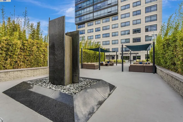 a view of a building with many windows