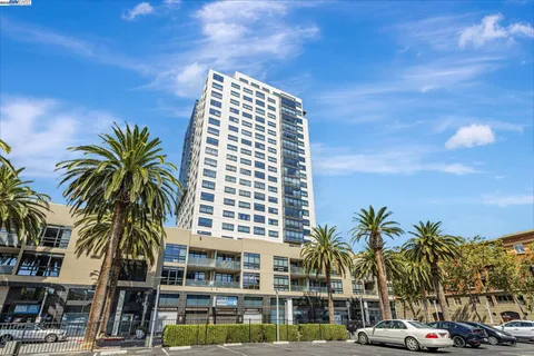 a front view of a multi story building