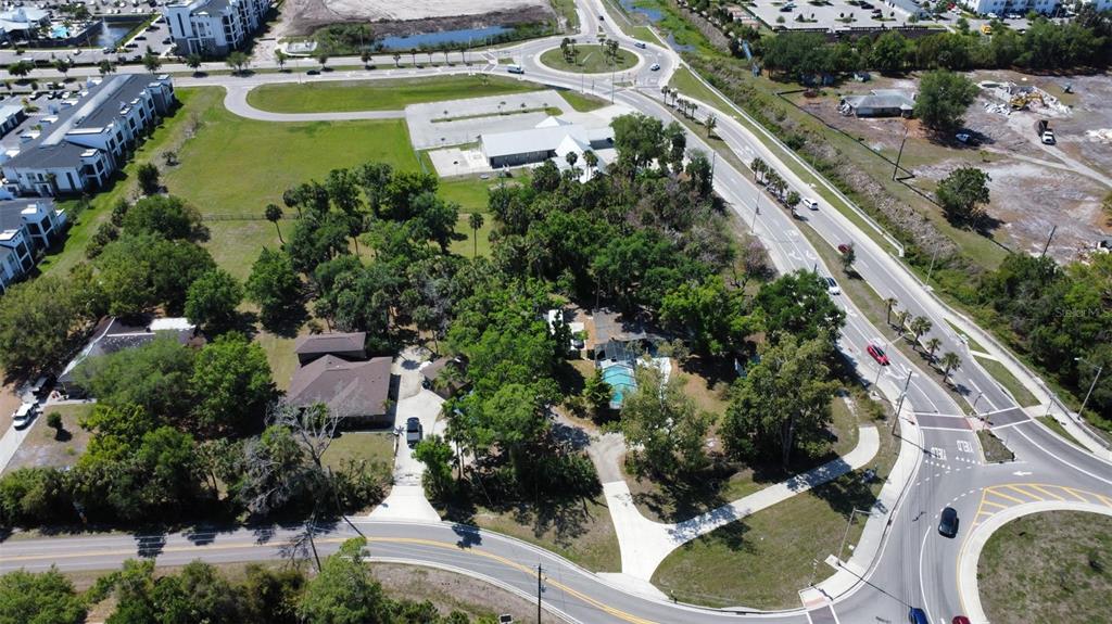 6440 Richardson Road Sarasota, FL 34240 - Photo 11 of 15 an aerial view of residential house with outdoor space and swimming pool