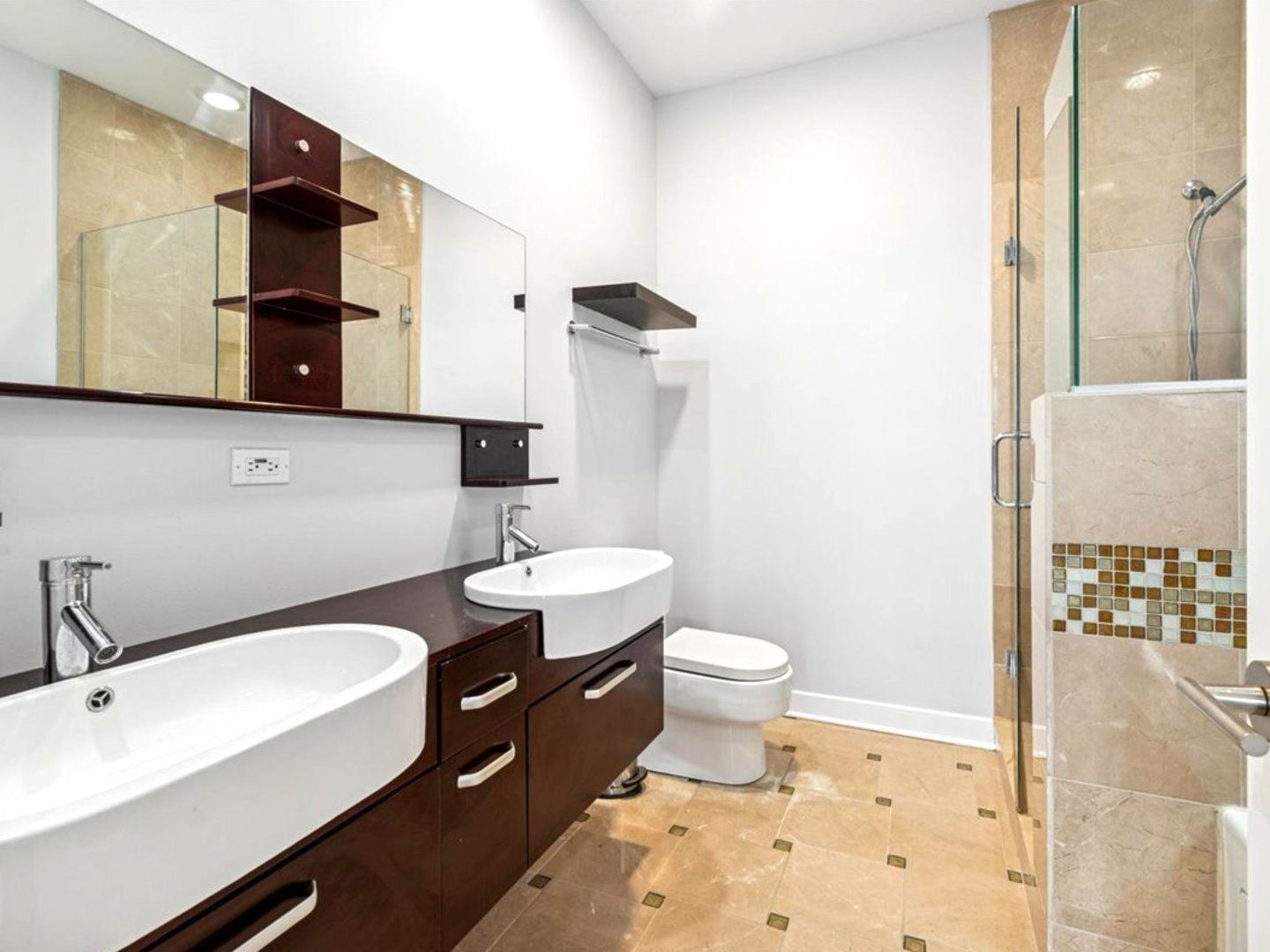 7932 West Grand Avenue, Unit 2W Elmwood Park, IL 60707 - Photo 13 of 22 a bathroom with a sink and a mirror