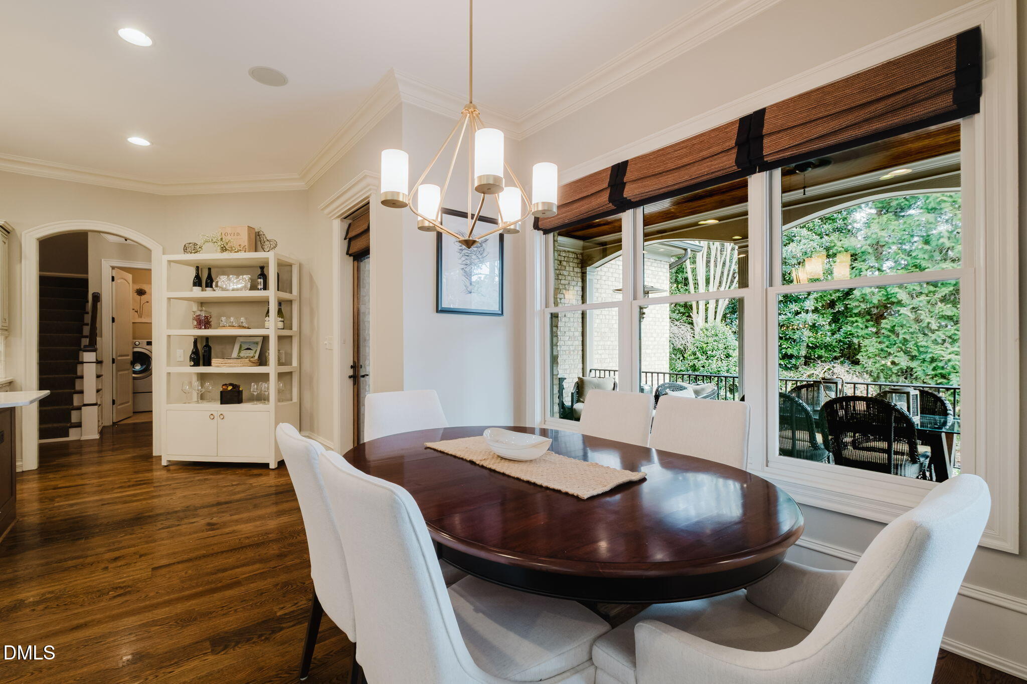 3604 Nightfall Court Raleigh, NC 27607 - Photo 30 of 79 a view of a dining room with furniture window and wooden floor