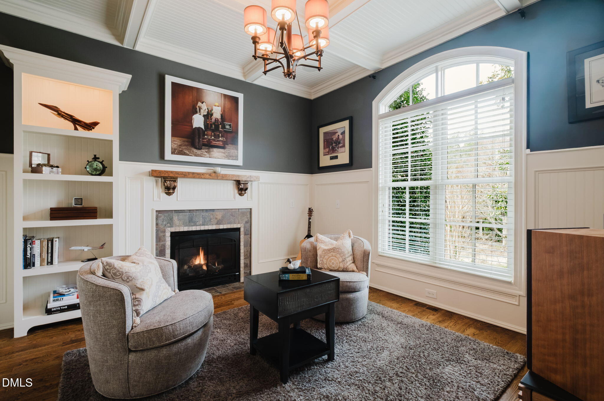 3604 Nightfall Court Raleigh, NC 27607 - Photo 31 of 79 a living room with furniture and a fireplace