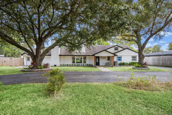 a living room with large window