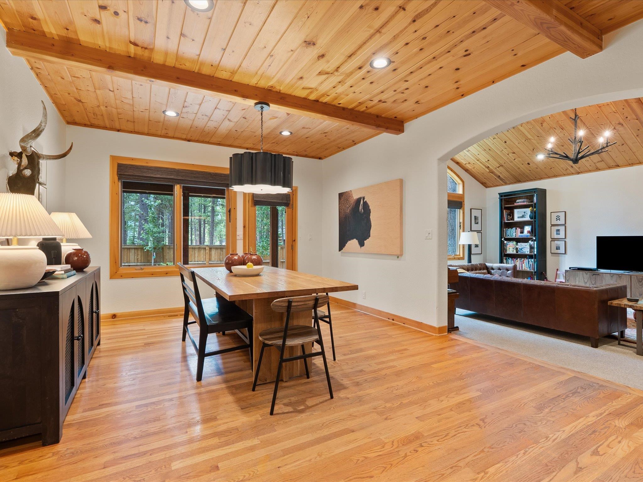 355 Quail View Circle Clio, CA 96106 - Photo 23 of 48 a view of a dining room with furniture window and wooden floor