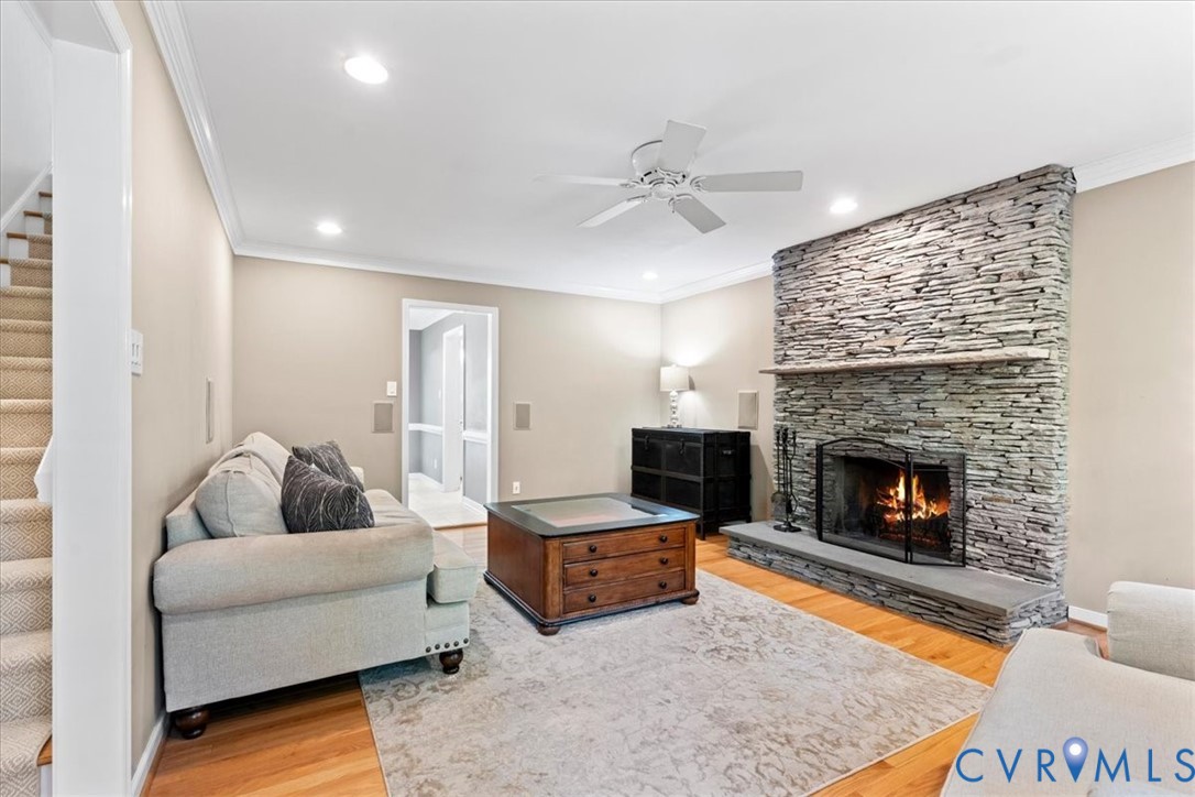 1113 Royal Ridge Road Midlothian, VA 23114 - Photo 22 of 55 Living area featuring a floor-to-ceiling stacked s