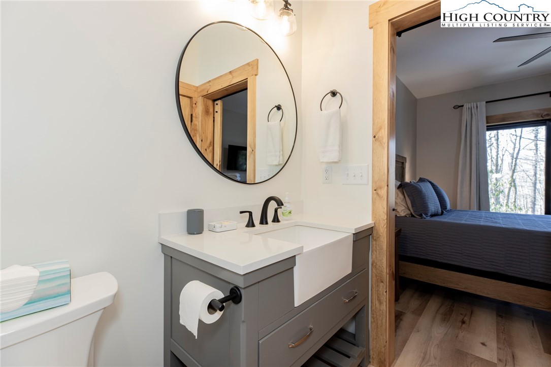 Lot 3 Old Hampton Road Boone, NC 28607 - Photo 30 of 32 a bathroom with a sink and a mirror