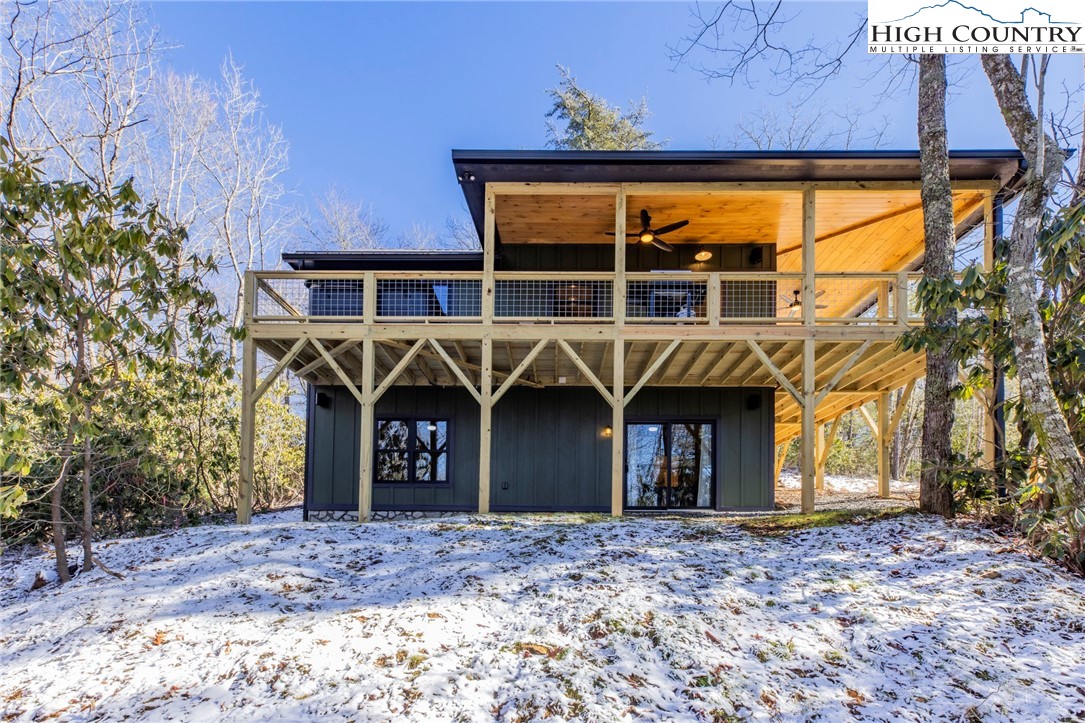 Lot 3 Old Hampton Road Boone, NC 28607 - Photo 32 of 32 a view of a house with a backyard and balcony