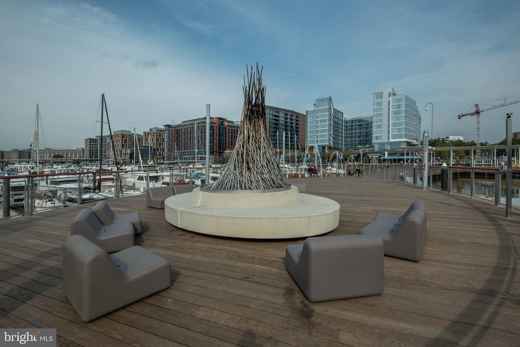 1101 3rd Street Southwest, Unit 403 Washington, DC 20024 - Photo 63 of 73 Fire Pit on the Wharf