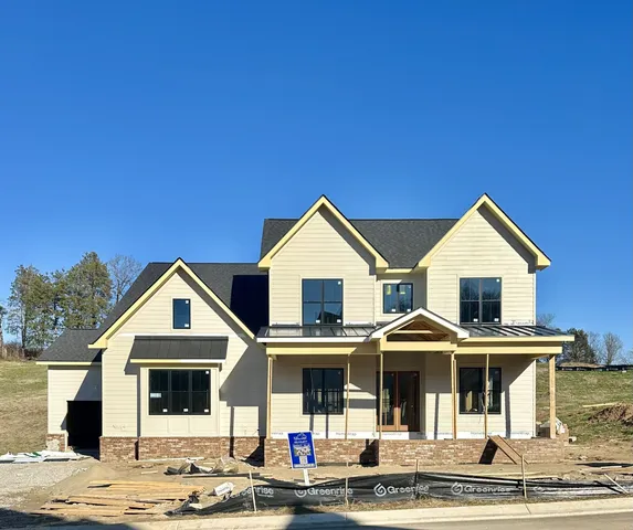 a front view of multiple houses