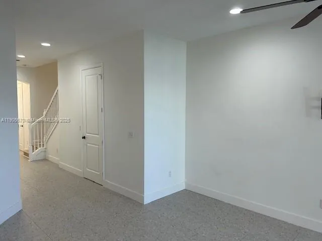 a view of an empty room