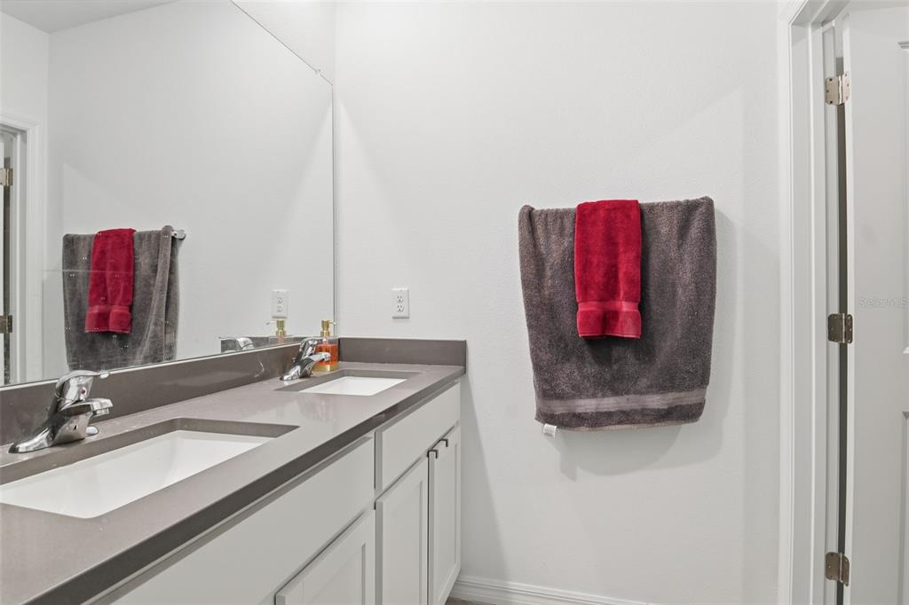 3844 Sunny Spring Street Plant City, FL 33565 - Photo 26 of 26 a bathroom with a sink and a mirror