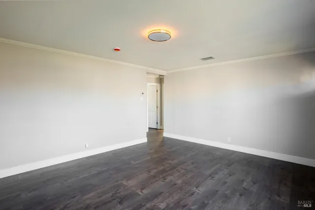 a view of an empty room