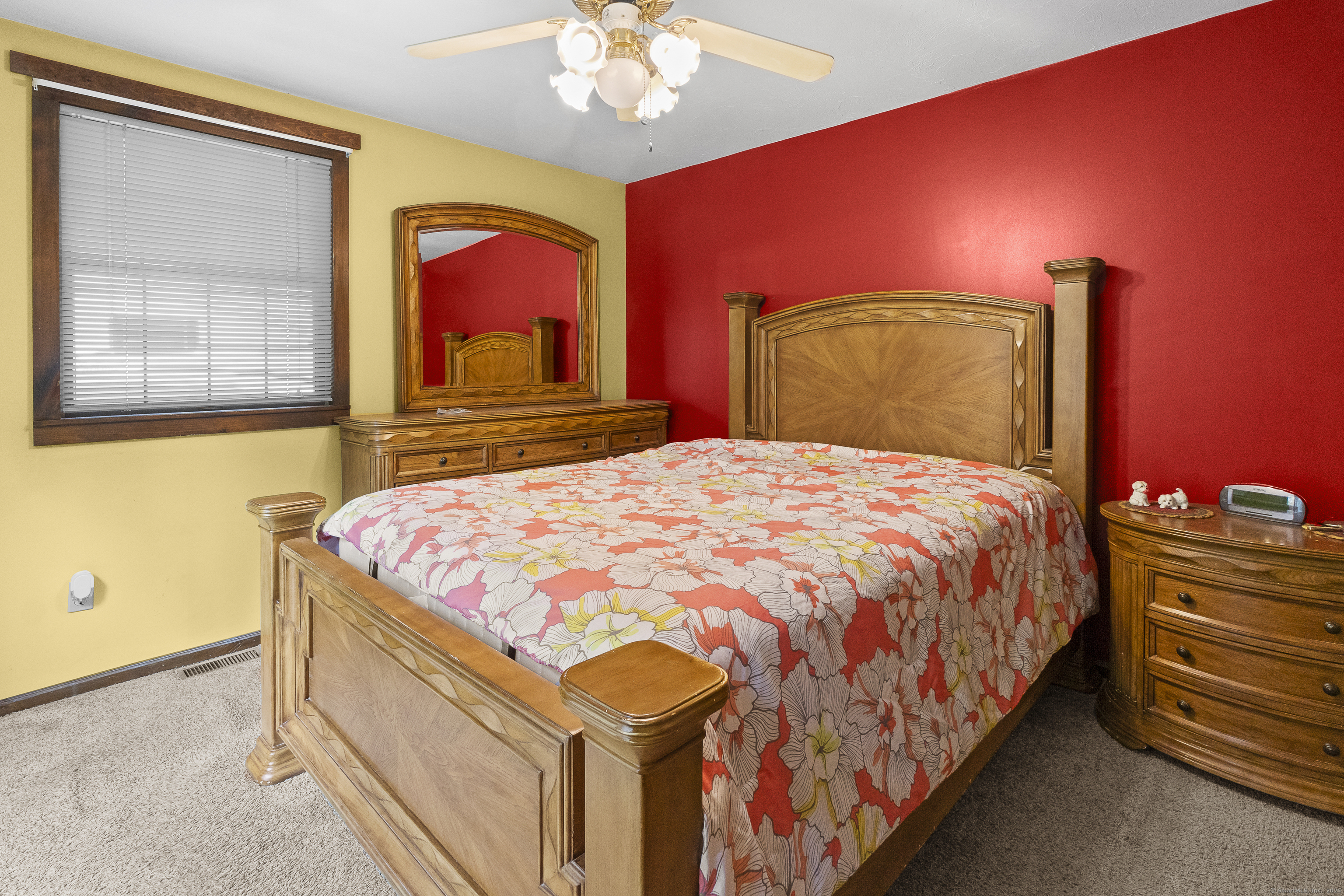 160 Munyan Road Putnam, CT 06260 - Photo 19 of 36 a bedroom with a bed and a mirror