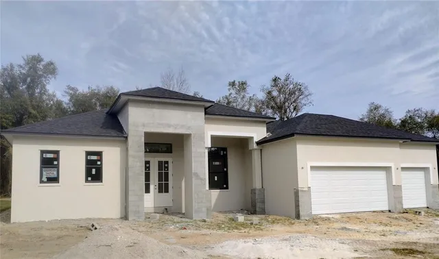 a front view of a house