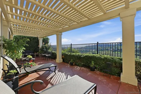 an aerial view of residential house with an outdoor space