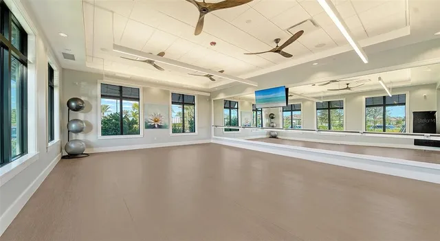 a view of a room with furniture