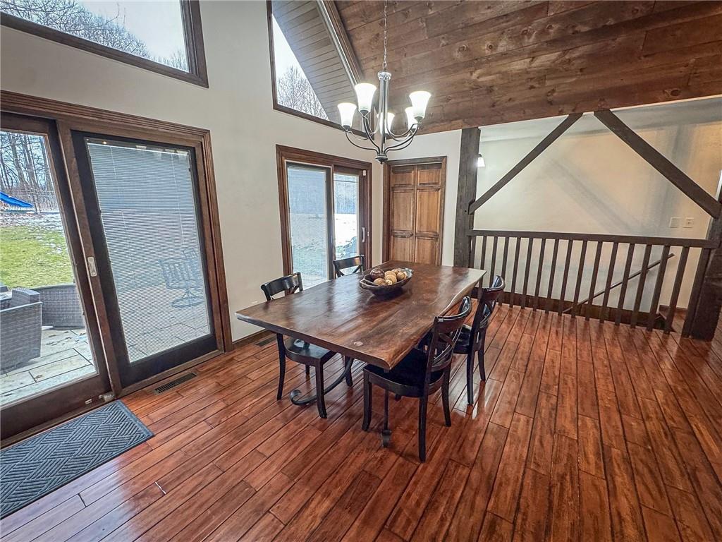 706 Clearfield Road Fenelton, PA 16034 - Photo 16 of 50 a view of a dining room with furniture window and wooden floor