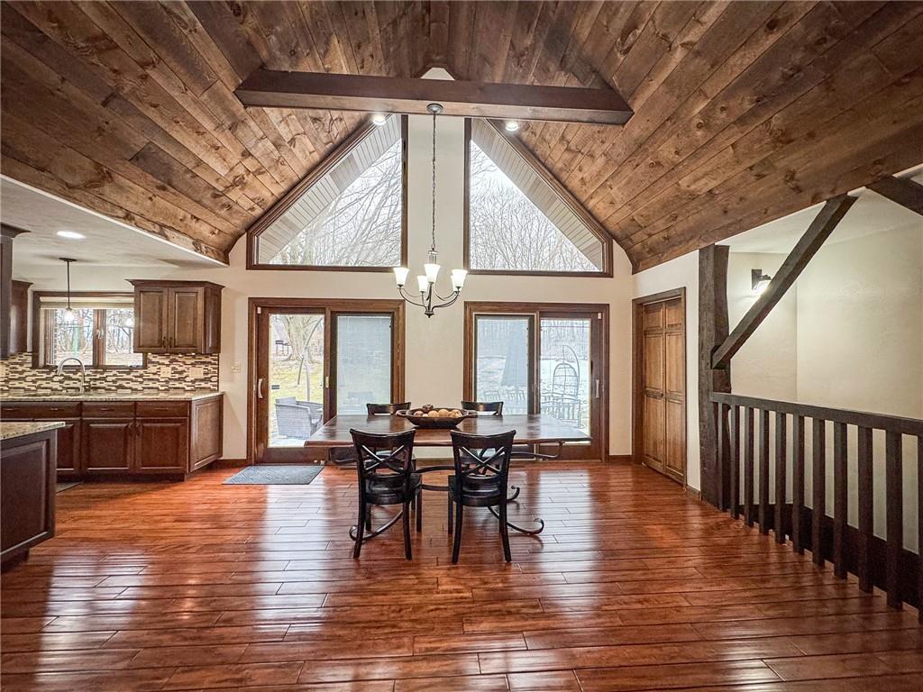 706 Clearfield Road Fenelton, PA 16034 - Photo 24 of 50 a view of a dining room with furniture window and wooden floor