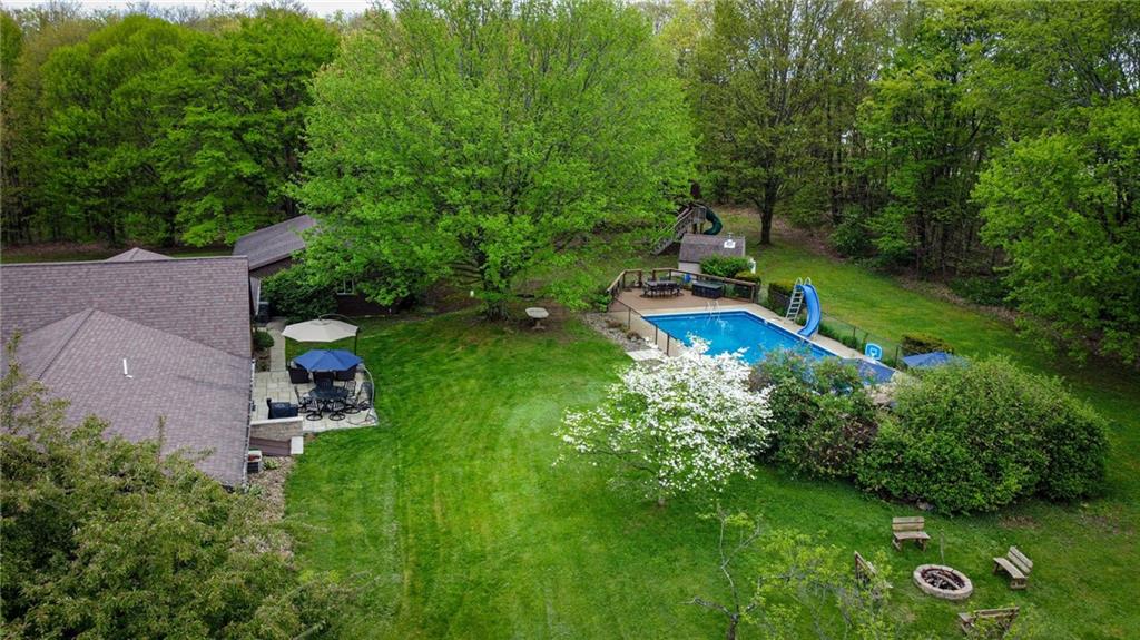 706 Clearfield Road Fenelton, PA 16034 - Photo 42 of 50 an aerial view of a house with a yard