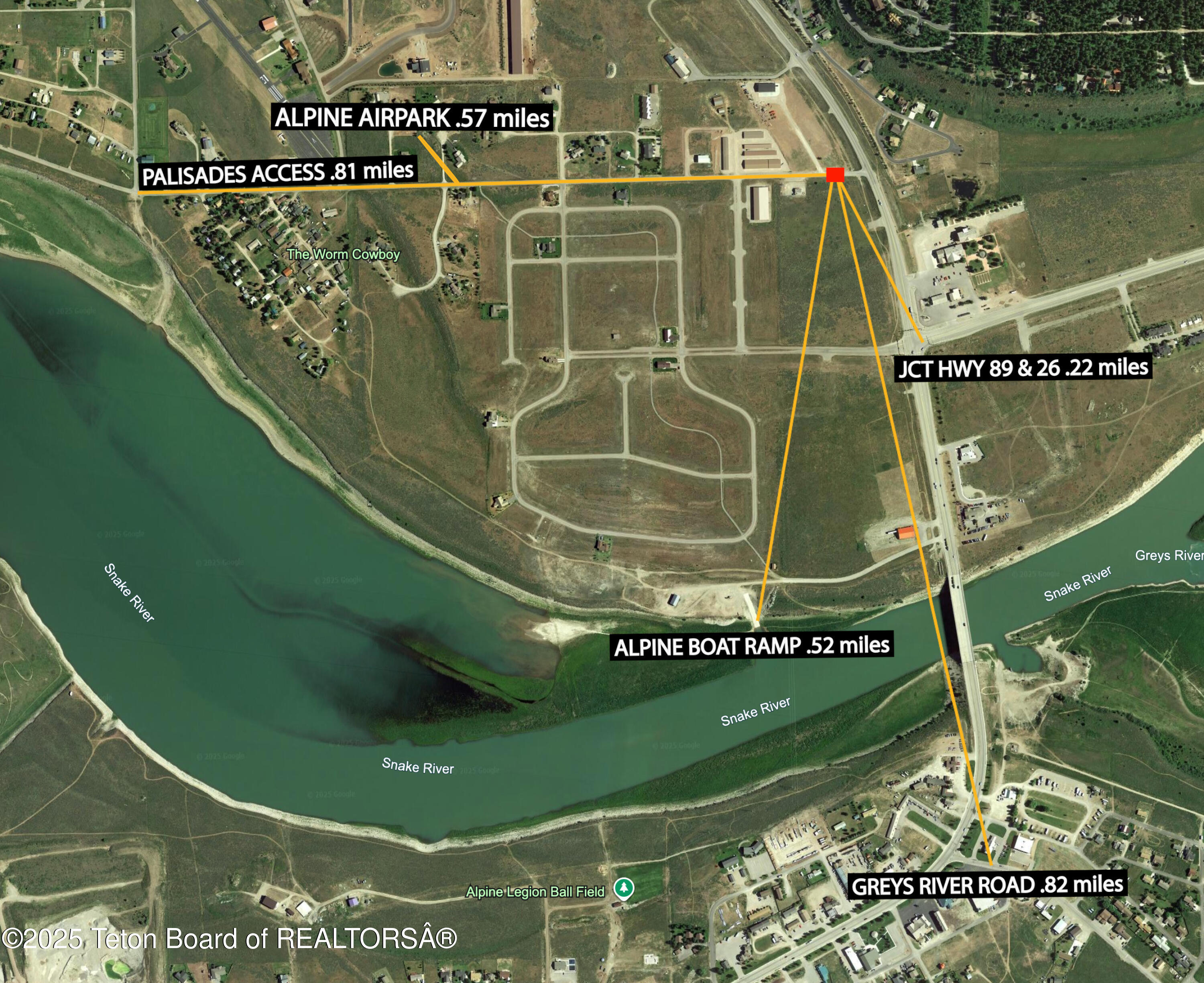 Lot 1 Old Alpine Road Alpine, WY 83128 - Photo 6 of 16 Precise lot proximity to landmarks