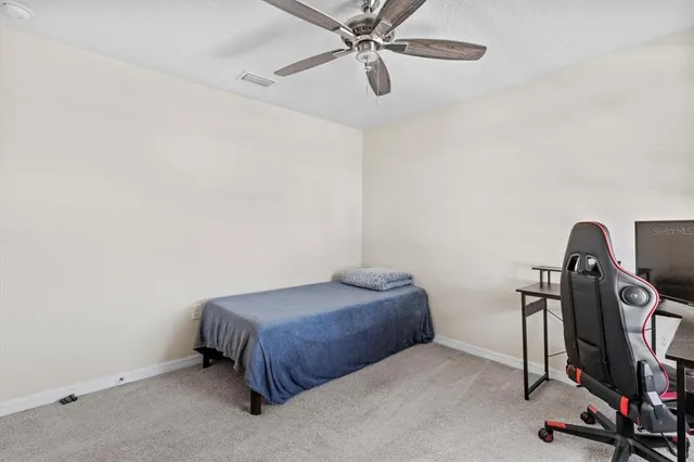 a view of a porch and garden
