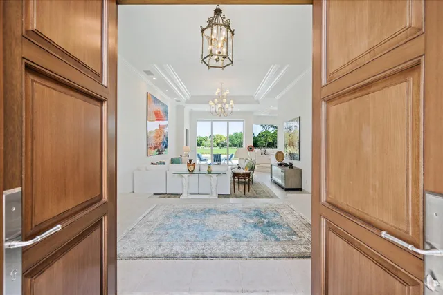 a view of a living room and a window