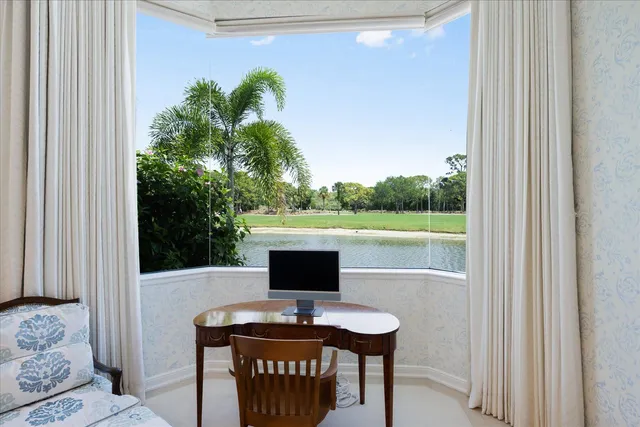 a view of a workspace with a window