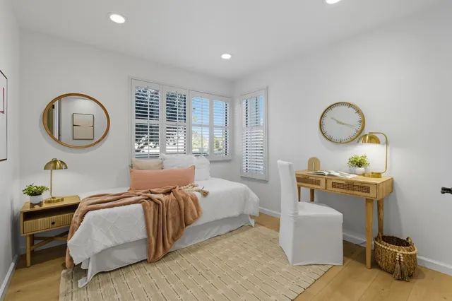 a very nice looking room with a large window