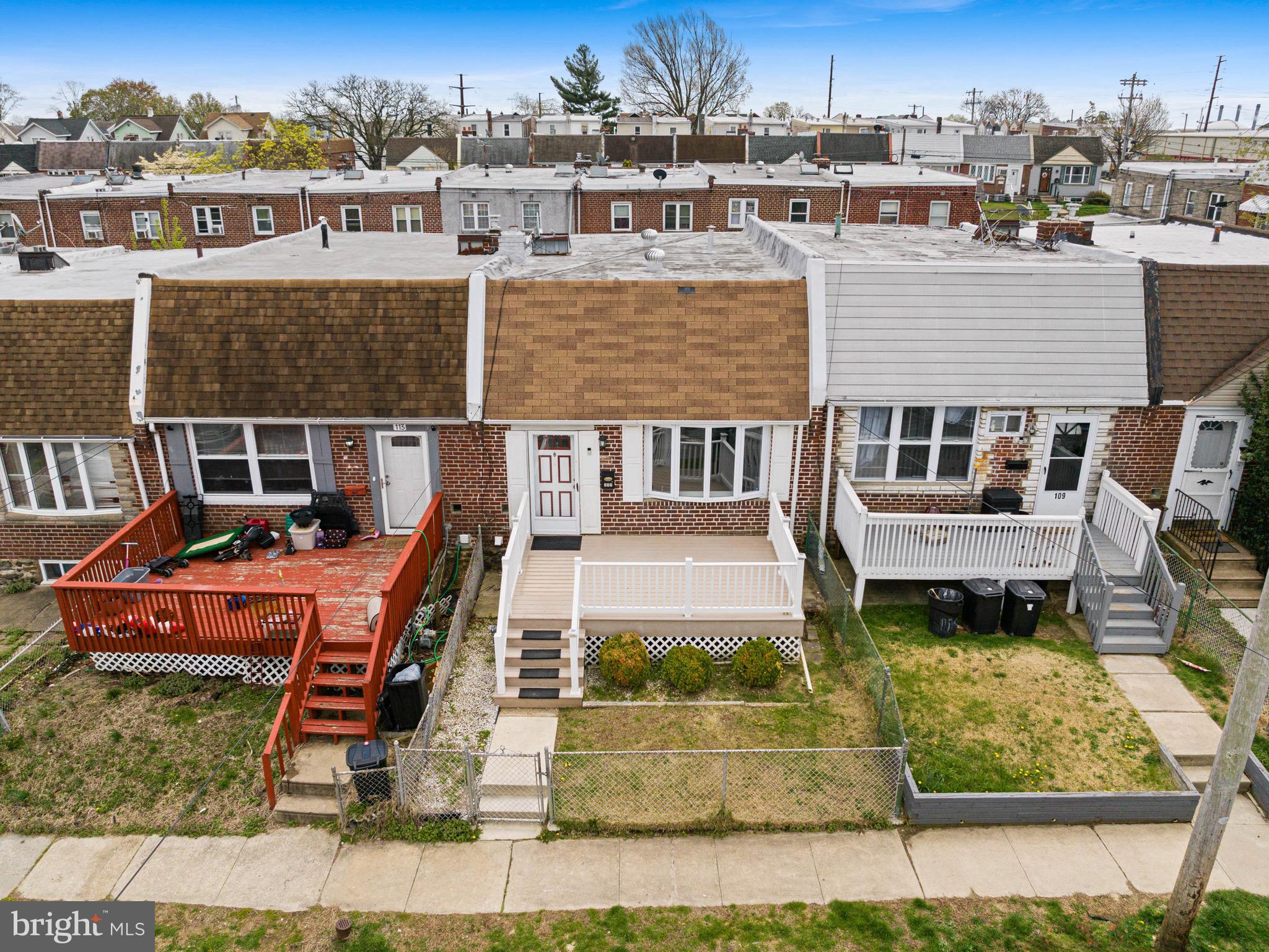 111 Ervin Avenue Marcus Hook, PA 19061 - Photo 28 of 37 an aerial view of a house with swimming pool