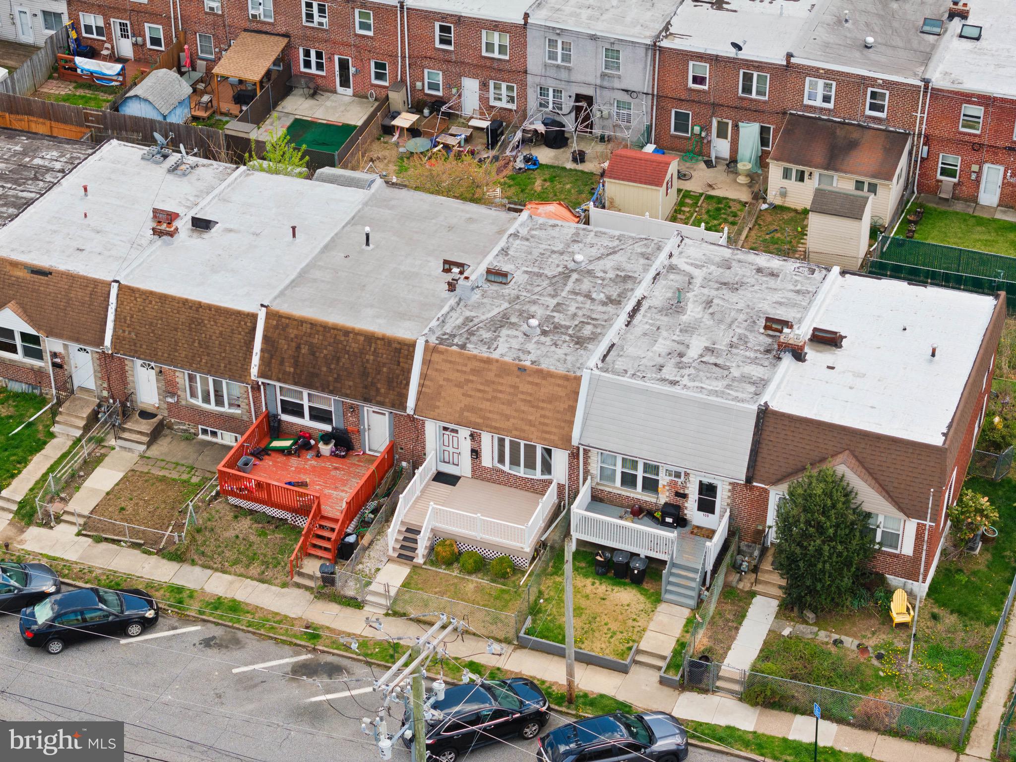 111 Ervin Avenue Marcus Hook, PA 19061 - Photo 31 of 37 an aerial view of a house with a swimming pool